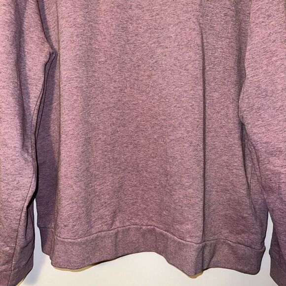 ASOS Women’s Heathered Pink Black Crewneck Sweatshirt Size Large NWT - Picture 2 of 11